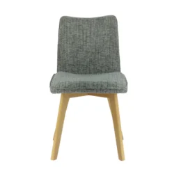 ColineChaise rembourrée en tissu avec pieds en bois><noscript><img width=