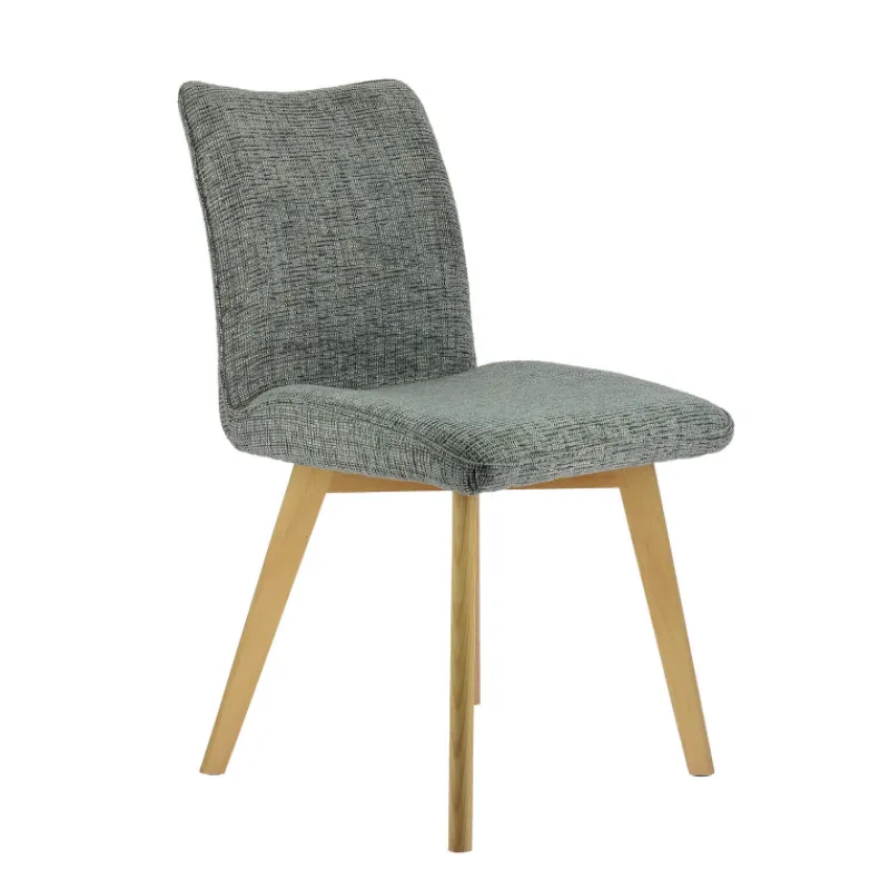 ColineChaise rembourrée en tissu avec pieds en bois> Chaise De Salle à Manger|Chaise Salon
