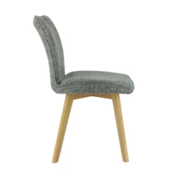 ColineChaise rembourrée en tissu avec pieds en bois><noscript><img width=