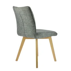 ColineChaise rembourrée en tissu avec pieds en bois><noscript><img width=