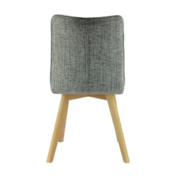ColineChaise rembourrée en tissu avec pieds en bois><noscript><img width=