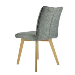 ColineChaise rembourrée en tissu avec pieds en bois><noscript><img width=