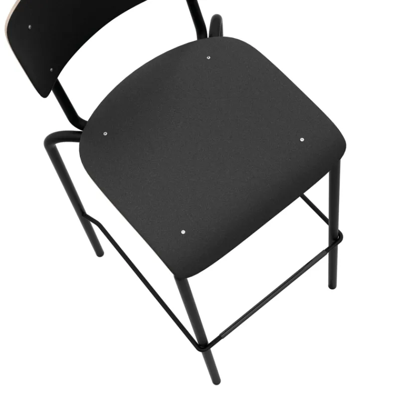 Perfecta College Tabouret de bar avec dossier style vintage> Tabouret De Bar (assise +/- 80 Cm)