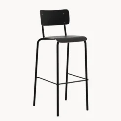 Perfecta College Tabouret de bar avec dossier style vintage><noscript><img width=