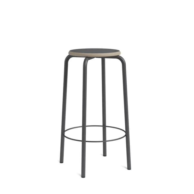 Perfecta Collège Tabouret snack vintage sans dossier bois et métal> Tabouret Snack (assise +/- 65 Cm)|Tabouret De Bar (assise +/- 80 Cm)