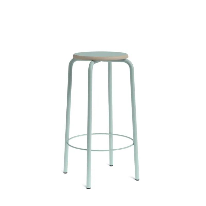 Perfecta Collège Tabouret snack vintage sans dossier bois et métal> Tabouret Snack (assise +/- 65 Cm)|Tabouret De Bar (assise +/- 80 Cm)
