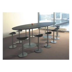Enea Coma ® Tabouret design en polypropylène et métal> Tabouret Snack (assise +/- 65 Cm)|Tabouret De Bar (assise +/- 80 Cm)