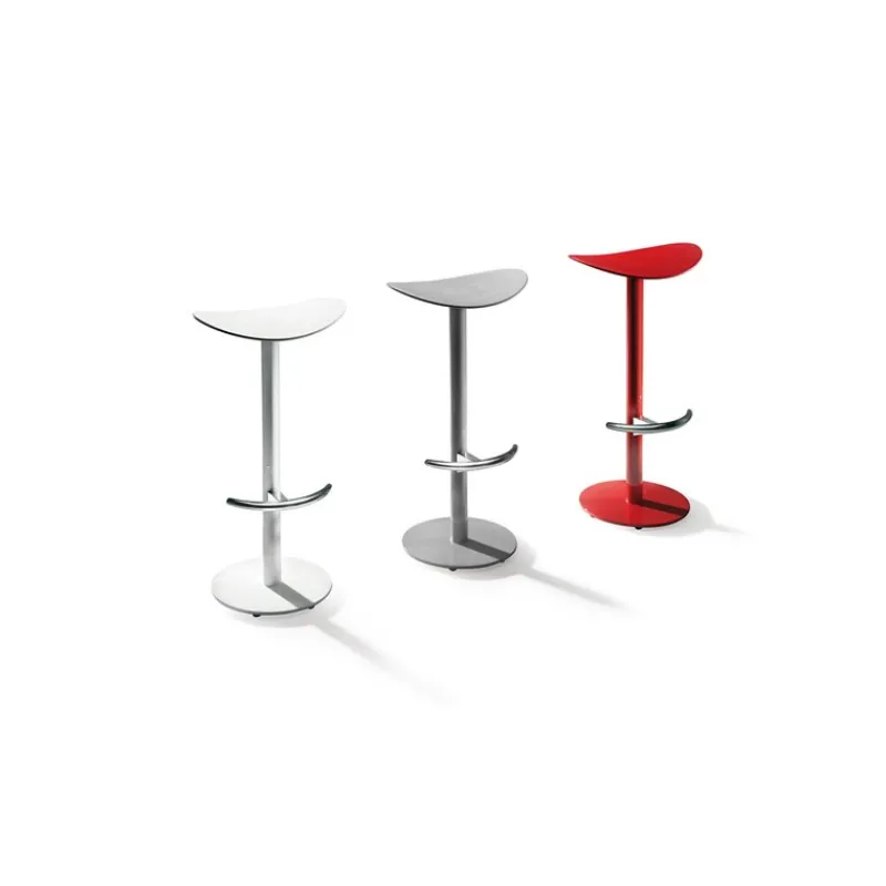 Enea Coma ® Tabouret design en polypropylène et métal> Tabouret Snack (assise +/- 65 Cm)|Tabouret De Bar (assise +/- 80 Cm)