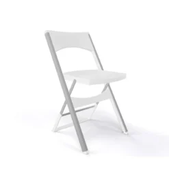 Compact Chaise pliante solide en technopolymère et métal aluminium><noscript><img width=