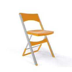 Compact Chaise pliante solide en technopolymère et métal aluminium><noscript><img width=