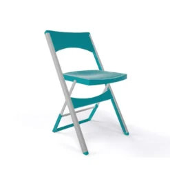 Compact Chaise pliante solide en technopolymère et métal aluminium><noscript><img width=