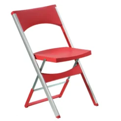 Compact Chaise pliante solide en technopolymère et métal aluminium><noscript><img width=