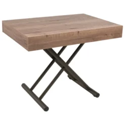 Altacom Compact Table réglable en hauteur et extensible en mélaminé> Table De Salon|Table Pour Petit Espace