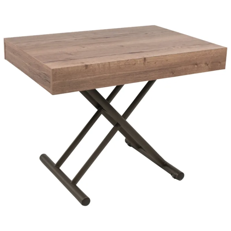Altacom Compact Table réglable en hauteur et extensible en mélaminé> Table De Salon|Table Pour Petit Espace