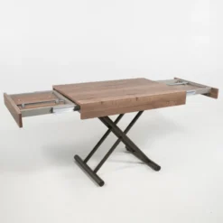 Altacom Compact Table réglable en hauteur et extensible en mélaminé> Table De Salon|Table Pour Petit Espace