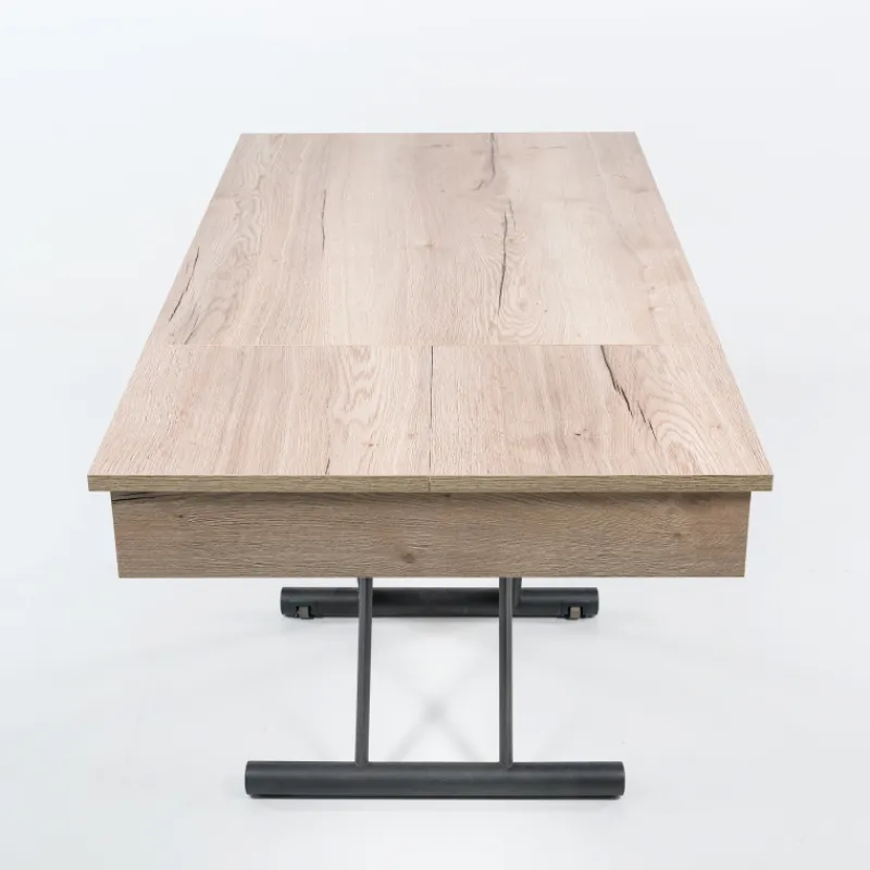 Altacom Compact Table réglable en hauteur et extensible en mélaminé> Table De Salon|Table Pour Petit Espace
