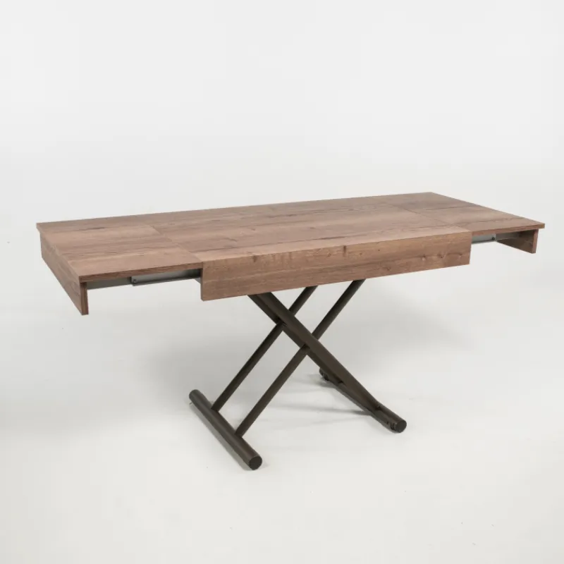Altacom Compact Table réglable en hauteur et extensible en mélaminé> Table De Salon|Table Pour Petit Espace