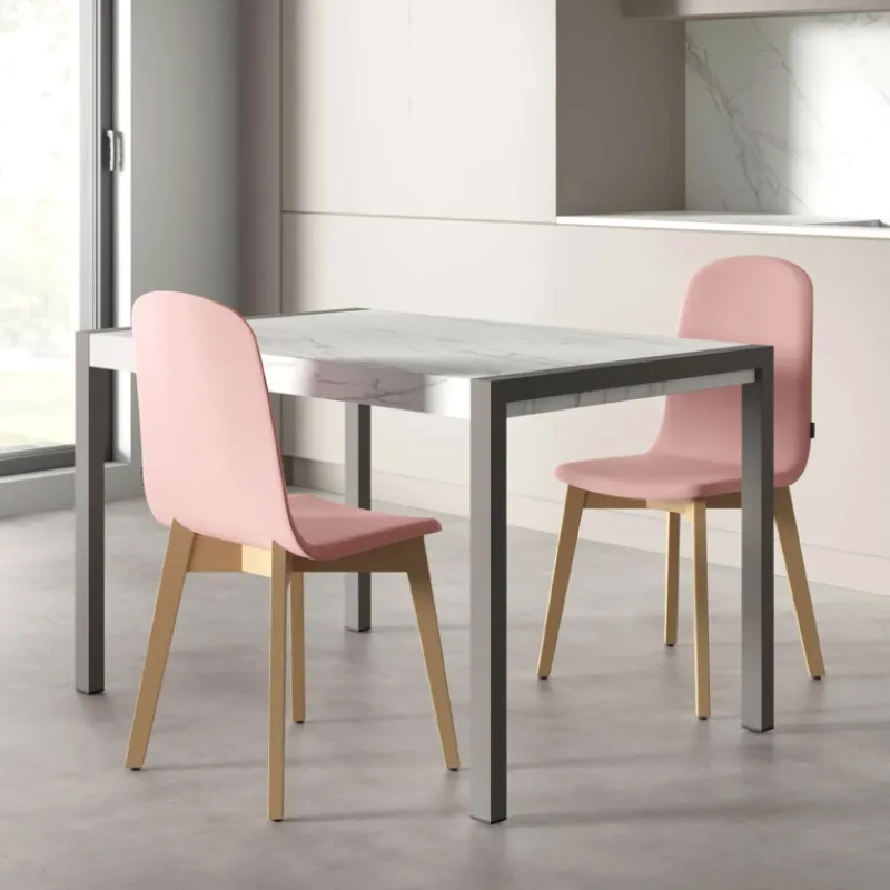 Cancio Concept métal Table en céramique extensible> Table De Cuisine