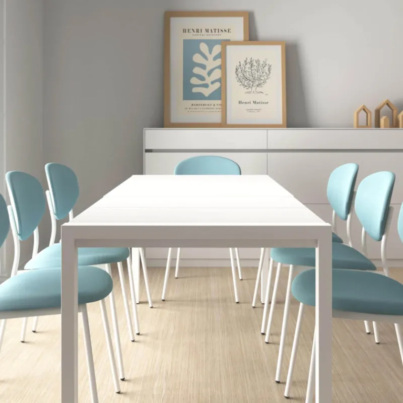 Cancio Concept métal Table en céramique extensible> Table De Cuisine