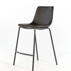 CoqueTabouret coque snack en synthétique et pieds en métal> Tabouret Snack (assise +/- 65 Cm)|Tabouret De Bar (assise +/- 80 Cm)