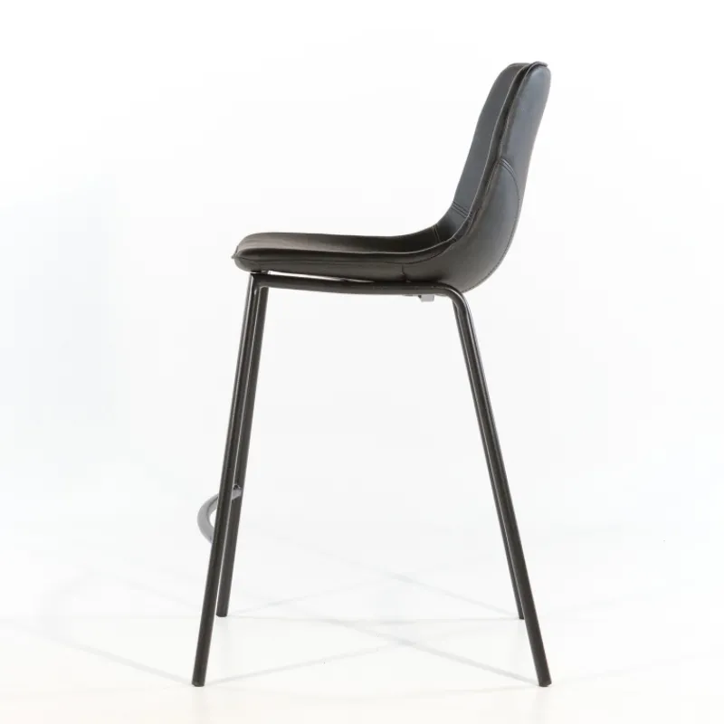 CoqueTabouret coque snack en synthétique et pieds en métal> Tabouret Snack (assise +/- 65 Cm)|Tabouret De Bar (assise +/- 80 Cm)