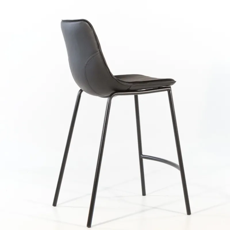 CoqueTabouret coque snack en synthétique et pieds en métal> Tabouret Snack (assise +/- 65 Cm)|Tabouret De Bar (assise +/- 80 Cm)