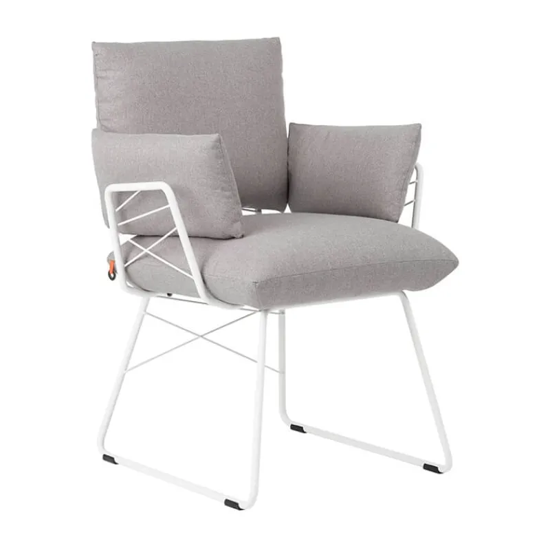 Mobitec Cosy ® Fauteuil design confortable assise en tissu et pieds en métal> Chaise De Salle à Manger|Fauteuil De Salon