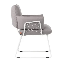 Mobitec Cosy ® Fauteuil design confortable assise en tissu et pieds en métal><noscript><img width=