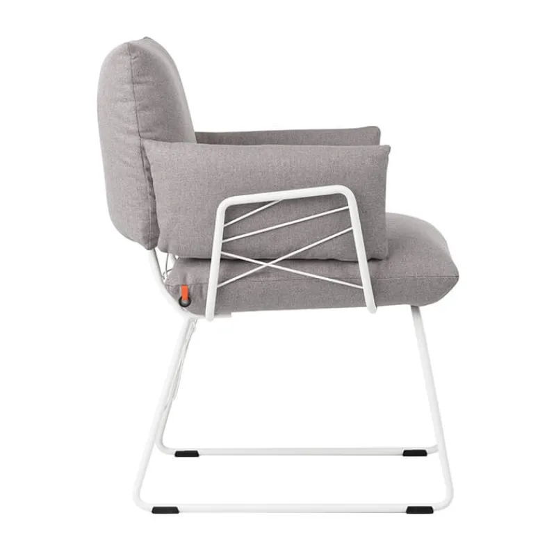 Mobitec Cosy ® Fauteuil design confortable assise en tissu et pieds en métal> Chaise De Salle à Manger|Fauteuil De Salon