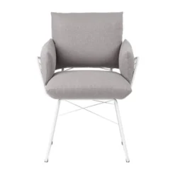 Mobitec Cosy ® Fauteuil design confortable assise en tissu et pieds en métal><noscript><img width=