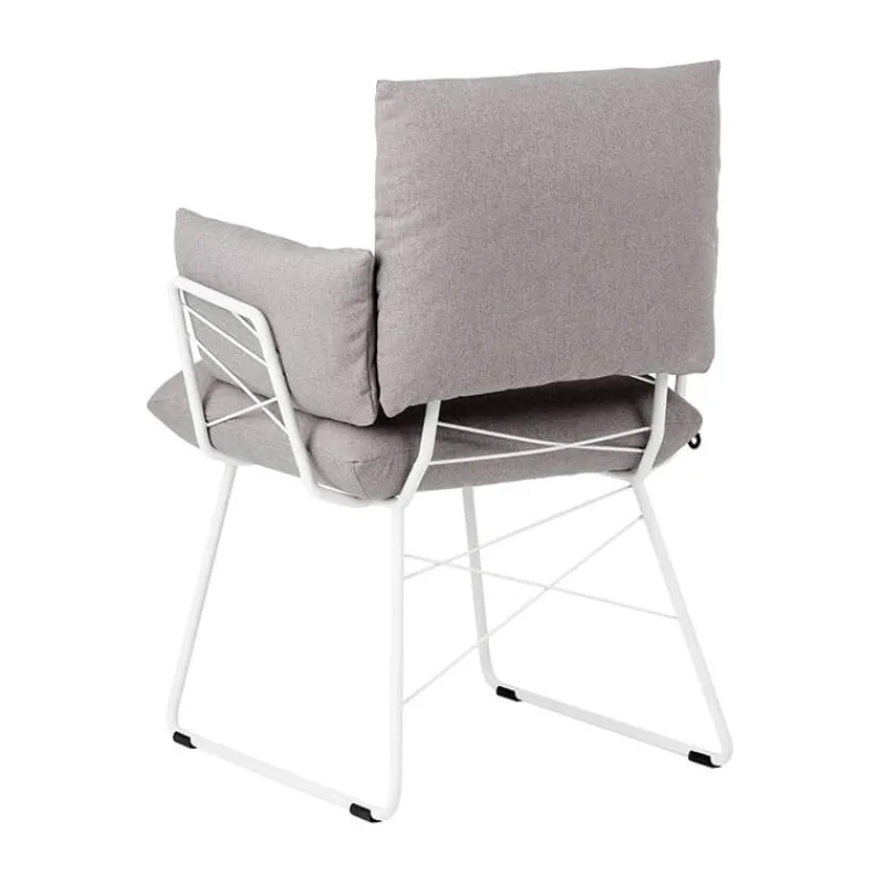 Mobitec Cosy ® Fauteuil design confortable assise en tissu et pieds en métal> Chaise De Salle à Manger|Fauteuil De Salon