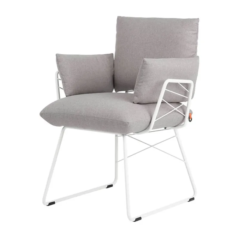 Mobitec Cosy ® Fauteuil design confortable assise en tissu et pieds en métal> Chaise De Salle à Manger|Fauteuil De Salon