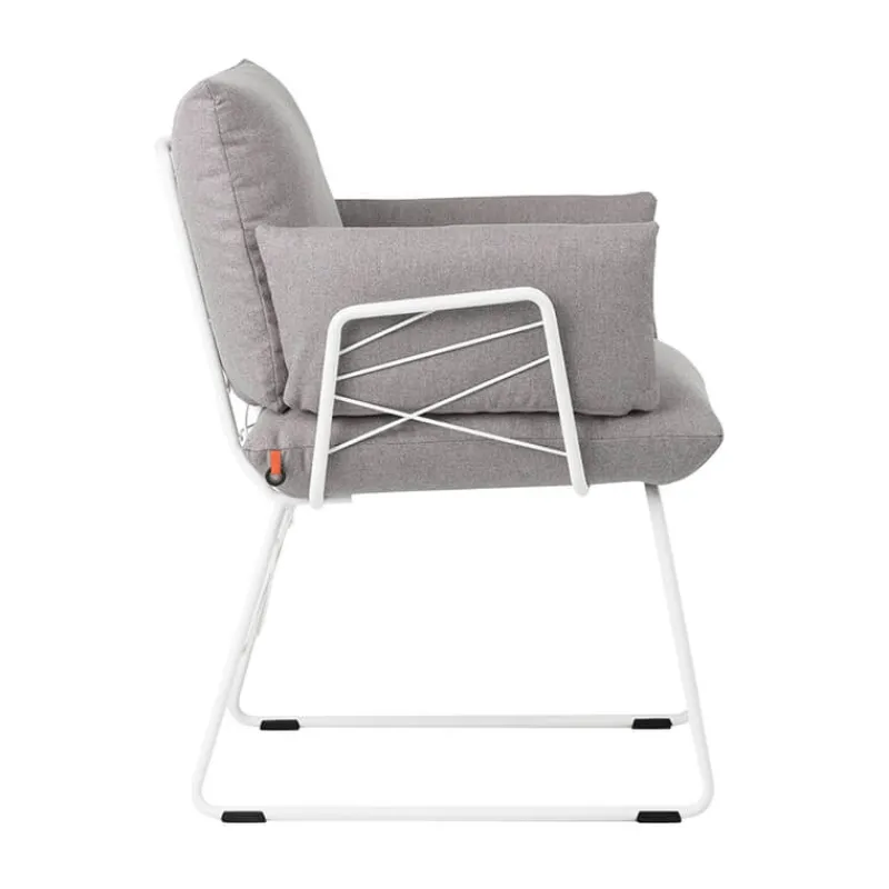 Mobitec Cosy ® Fauteuil design confortable assise en tissu et pieds en métal> Chaise De Salle à Manger|Fauteuil De Salon