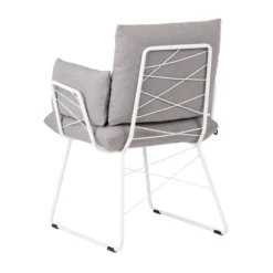 Mobitec Cosy ® Fauteuil design confortable assise en tissu et pieds en métal><noscript><img width=