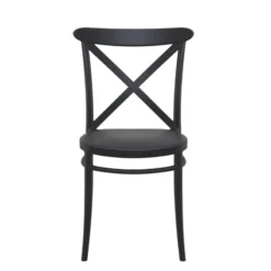 Cross Chaise de cuisine style bistrot empilable en polypropylène><noscript><img width=