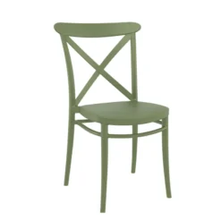 Cross Chaise de cuisine style bistrot empilable en polypropylène><noscript><img width=
