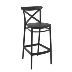 Cross Tabouret de bar moderne avec dossier en polypropylène><noscript><img width=