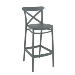 Cross Tabouret de bar moderne avec dossier en polypropylène><noscript><img width=