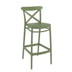 Cross Tabouret de bar moderne avec dossier en polypropylène><noscript><img width=