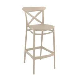 Cross Tabouret de bar moderne avec dossier en polypropylène><noscript><img width=