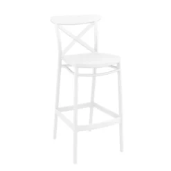 Cross Tabouret de bar moderne avec dossier en polypropylène><noscript><img width=