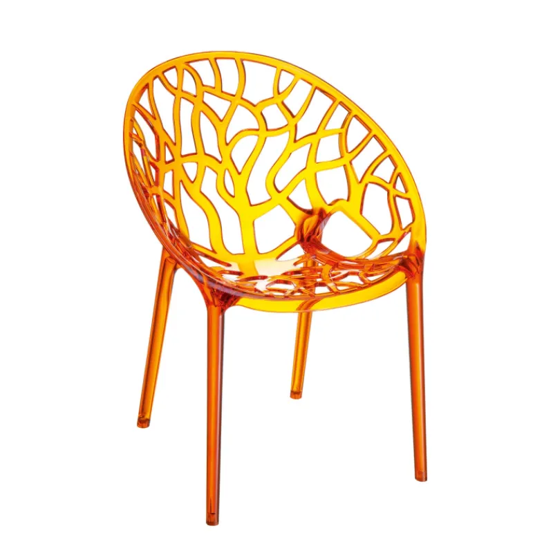 Crystal Chaise design en polycarbonate> Chaise Salon|Chaise Pour Chambre
