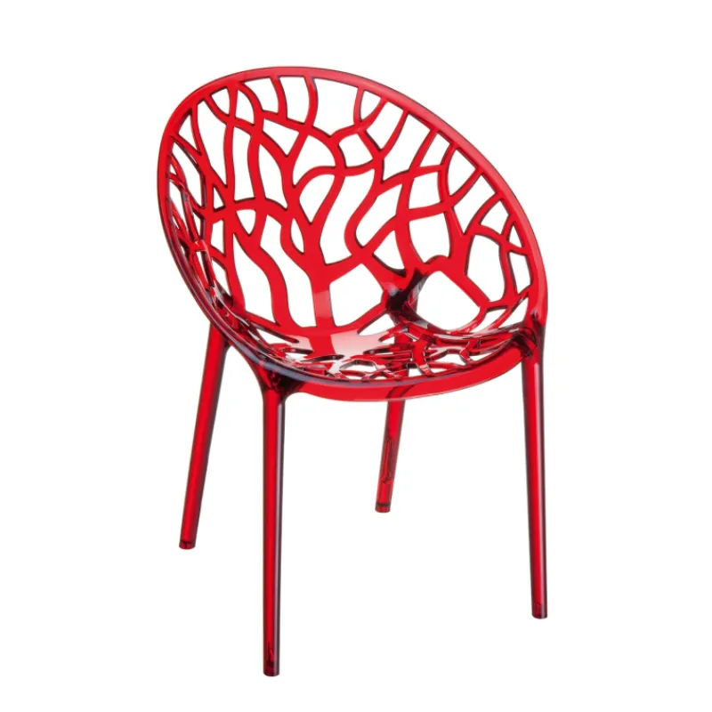 Crystal Chaise design en polycarbonate> Chaise Salon|Chaise Pour Chambre