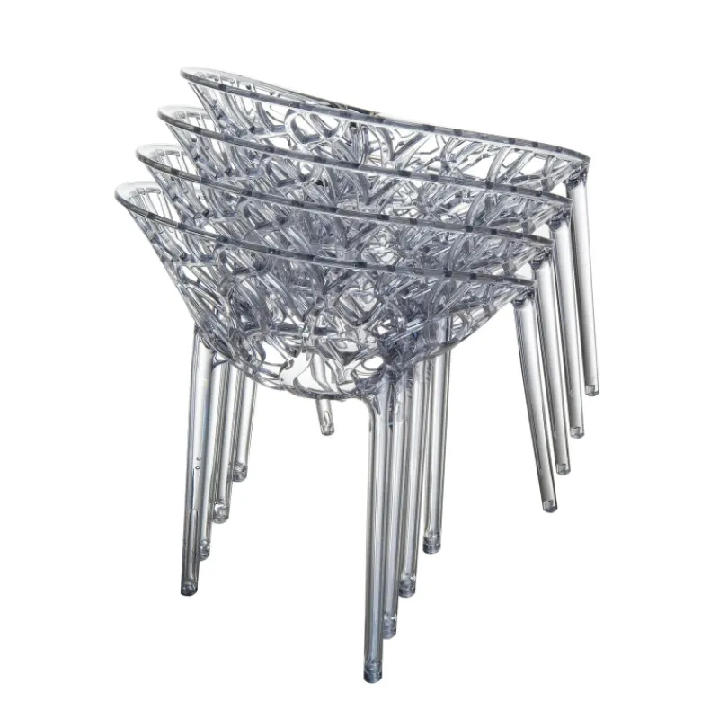 Crystal Chaise design en polycarbonate> Chaise Salon|Chaise Pour Chambre