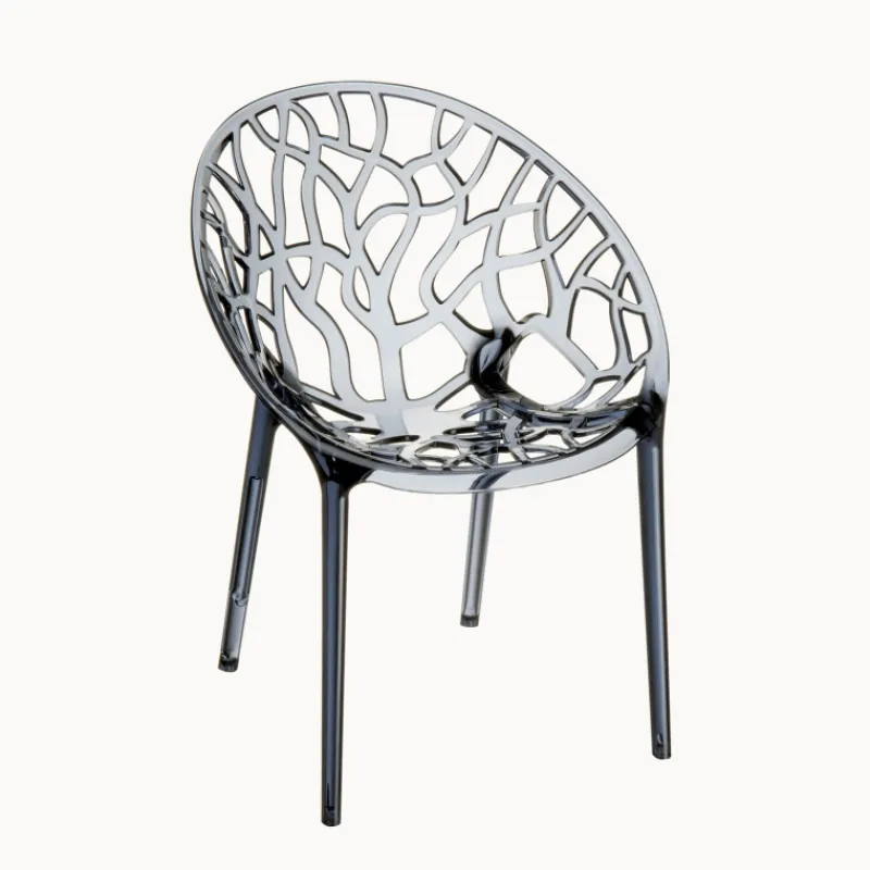 Crystal Chaise design en polycarbonate> Chaise Salon|Chaise Pour Chambre