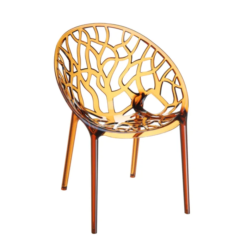 Crystal Chaise design en polycarbonate> Chaise Salon|Chaise Pour Chambre