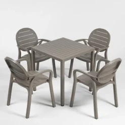 Cube Table de jardin réglable en hauteur carrée fabriquée en Italie> Table De Jardin