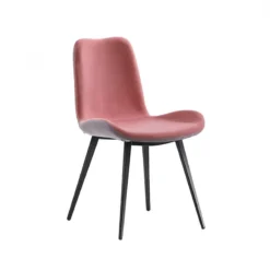 Midj Dalia ® Chaise moderne bicolore en tissu et pieds en métal> Chaise De Salle à Manger|Chaise Salon