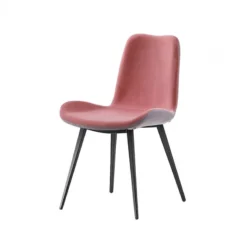 Midj Dalia ® Chaise moderne bicolore en tissu et pieds en métal> Chaise De Salle à Manger|Chaise Salon