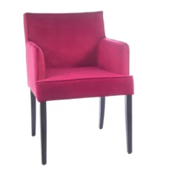 Sessio Diem Fauteuil contemporain rembourré en tissu et pieds en bois> Chaise De Salle à Manger|Chaise Salon